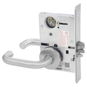 Corbin Russwin ML2057 LWA 630 LC Storeroom or Closet Mortise Lock, LW Lever, A Rose, Satin Stainless Steel