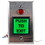 Securitron PB2 2" Square Illuminated "Push to Exit" Pushbutton, Single Gang, SPDT
