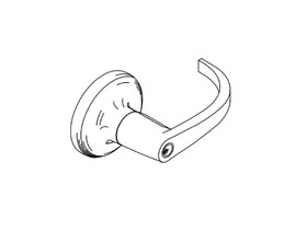 Accentra PB5391LN 626 12V Fail Secure, 12V, No Cylinder Override, Electrified Cylindrical Lock, PB Lever Design, Satin Chrome