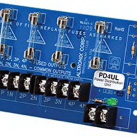 Altronix PD4UL UL Listed Power Distribution Module, 12/24VDC Up to 10A Input, 4 Fused Outputs Up to 28VAC/DC