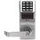 Alarm Lock PDL3000 US26D Pushbutton Cylindrical Door Lock, with Prox Reader, 300 Users, 1600 Event Audit Trail, Straight Lever, Satin Chrome
