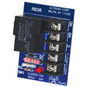 Altronix RB30 Relay Module, 12/24VDC Operation at 95mA Draw, 30A/28VDC, 120VAC or 277VAC SPDT Contacts