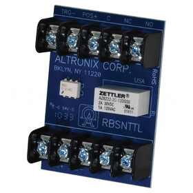 Altronix RBSNTTL Ultra Sensitive Relay Module, 12/24VDC Operation at 45mA Draw, DPDT Contacts Rated at 1A/120VAC or 2A/28VDC