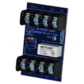 Altronix RBSN Relay Module, 12/24VDC Operation at 15mA Draw, DPDT Contacts Rated at 1A/120VAC or 2A/28VDC