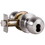 Arrow RK11-BD-32D-IC Grade 2 Turn-Pushbutton Entrance Cylindrical Lock,Ball Knob,SFIC Less Core,Satin Stainless Steel Finish,Non-handed