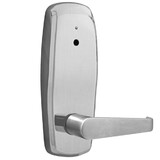 Kaba RM1100S-26D InSync Battery Operated ASM Mortise Lock,Auto Deadbolt,Unit,Troy Lever,Right Hand,Satin Chrome