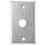 Alarm Controls RP-20 Remote Station Plate, D Hole, Single Gang, Satin Stainless Steel