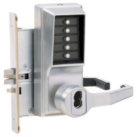 DormaKaba RR8146R-26D-41 Mortise Combination Lever Lock, Key Override, Passage, Lockout, Sargent LFIC Prep, Less Core, Satin Chrome