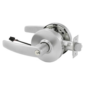 Sargent RX-10XG70 LB 26D Grade 1 Electrified Cylindrical Lock,Fail Safe,B Lever,L Rose,6-Pin Cylinder,Deadlatch,Request to Exit,Satin Chrome Finish