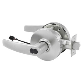 Sargent 2870-10G70-12V LB 26D Electrified Cylindrical Lock, Fail Safe, 12V, LB Design, SFIC Prep, Less Core, Satin Chrome