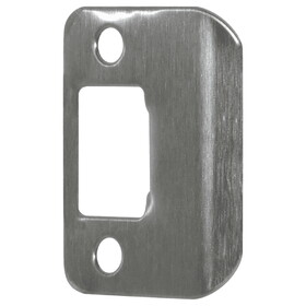 DON-JO ST-214-630-RC Full Lip Strike, Radius Corner, 2-1/4" by 1-1/4" 18 Gauge Steel, Satin Stainless Steel Finish