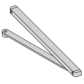 BEST T90 689 Grade 1 Pull Side Door Mounting, Slide Track Arm, Aluminum Painted Finish, Non-Handed
