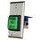 Alarm Controls TS-2T 2" Green Square Button, "PUSH TO EXIT", SPDT w/Timer, Single Gang, Satin Stainless Steel
