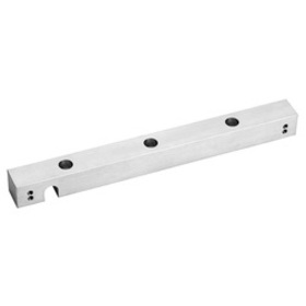 SDC UB11V Universal Header Bracket, Bracket for 1511, 1513, 1571, 1 In. by 1 In. by 11 In., Satin Aluminum Clear Anodized