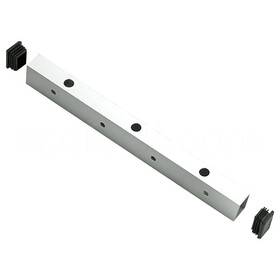 Securitron UHB-CL-12 Universal Header Bracket, 12 In., Satin Aluminum Clear Anodized