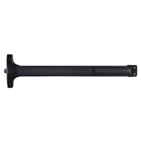 Detex V40 LD 711 99 48 Value Series Wide Stile Rim Exit Device,Less Dogging,99 Surface Strike,48 In. Device,Satin Black Anodized Aluminum