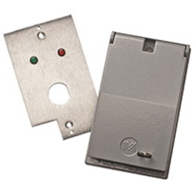 Alarm Controls WP-4 Weatherproof Remote Plate, Red/Green LEDs, 12/24VDC, D Hole, Metal Cover