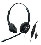 ADDASOUND ADD-CRYSTAL-SR2832RG Dual Ear,Stereo,Adv Noise Cancel USB