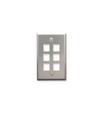 ICC ICC-FACE-6-SS IC107SF6SS 6 Port Face Stainless Steel