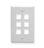 ICC ICC-FACE-6-WH IC107F06WH- 6Port Face White
