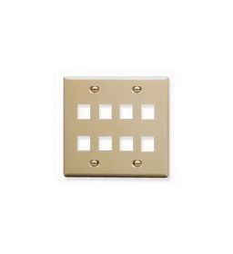 ICC ICC-FACE-8-IV IC107FD8IV - 8 Port Face Ivory, 2-Gang