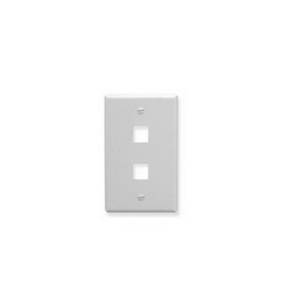 ICC ICC-IC107LF2WH Faceplate, Oversized, 2-Port, White