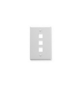 ICC ICC-IC107LF3WH Faceplate, Oversized, 3-Port, White