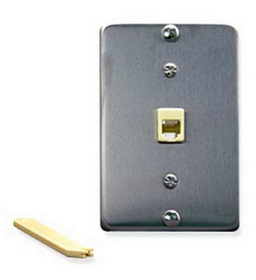 ICC ICC-IC630DA6SS Wall Plate IDC 6P6C STAINLESS STEEL