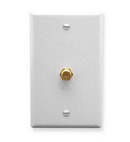 ICC ICC-IC630EG0WH Wall Plate, F-Type, White