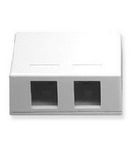 ICC ICC-SURFACE-2WH IC107SB2WH - SURFACE BOX 2PT White