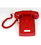 Cortelco ITT-2500NDL-RD 250047-VBA-NDL Red desk no dial