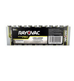 Rayovac RAY-AL-9V Alkaline Shrink Wrapped 9V 6 Pack