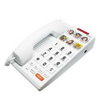Cetis SCI-H3000-W Big Button 6-Photo Analog Speakerphone