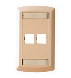 SUTTLE 1 SE-STAR500S2-52 Suttle 2 Outlet Faceplate - Ivory