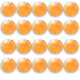 LEDgen 20PK-LAN-06-OR 20 Pack 6" Orange Lanterns