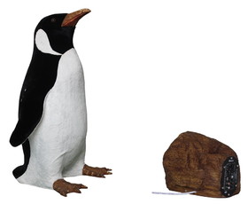 LEDgen AMTRN-BL-14-BPNG 31" Animated Small Penguin Body Moves with Music