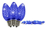 LEDgen C7-SMD-RETRO-BL-TW-25 25 Pack C7 Blue Twinkle Dimmable SMD LED Retrofit Bulb