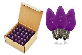LEDgen C7-SMD-RETRO-PU-F C7 Purple Frosted Dimmable SMD LED Retrofit Bulb