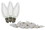 Winterland C9-DIM-RETRO-CW C9 Dimmable Faceted Cool White LED Retrofit Lamp With 5 Internal LEDs And An E17 Base, Price/Pack of 25