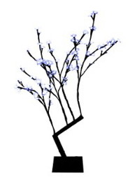 Winterland CH-96BL-30B 30" Tall Blue Cherry Tree With 96 Leds