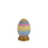 LEDgen EST-EGG-2.5-PSTL-LND 2.5' Pastel Lined Easter Egg with Base