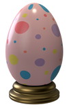 LEDgen EST-EGG-2.5-PSTL-PDOT 2.5' Pastel Polka Dot Easter Egg with Base