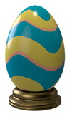 LEDgen EST-EGG-2.5-PSTL-SWRL 2.5' Pastel Swirl Easter Egg with Base