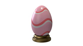 LEDgen EST-EGG-4.5-PSTL-SWRL 4.5' Pastel Egg with Base