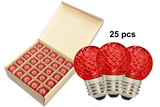 LEDgen G40-SMD-RETRO-RE-25 25 Pack G40 SMD Red Commercial Retrofit Bulbs with E26 Base