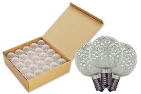 LEDgen G50-RETRO-CW-25 25 Pack of G50 Non-Dimmable Cool White Commercial Retrofit Bulbs with E17 Base