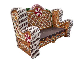 LEDgen GNBR-BENCH-NW Gingerbread Bench