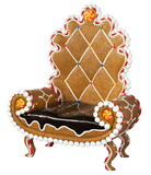 Winterland GNBR-THRN 6' Tall Gingerbread Throne