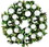 LEDgen GWBM-02-ICE-LWW 2' Mixed Blend Pine Wreath with Warm White LED Lights and Ice Themed Ornaments