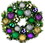 DECORATED WITH THE MARDI GRAS ORNAMENT COLLECTION